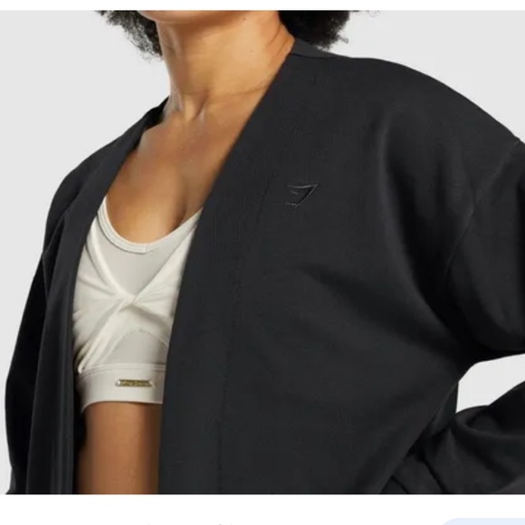 Gymshark x Whitney Simmons Oversize robe v3 black womens size S - Picture 3 of 14